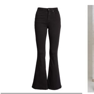 Top Shop Flare Skinny Black Jeans